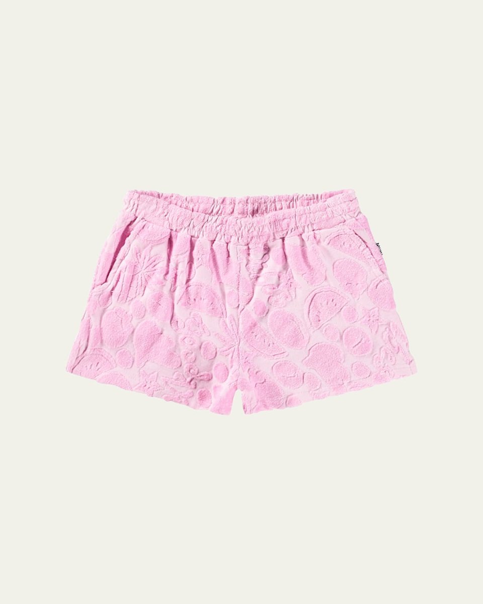 Girl's Angel Textured Woven Shorts, Size 8-16